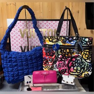 🍍🍍Coach poppy flower tote bag bundle